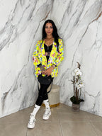 Blazer Floreale Lime