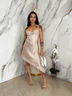 Abito Satin Champagne