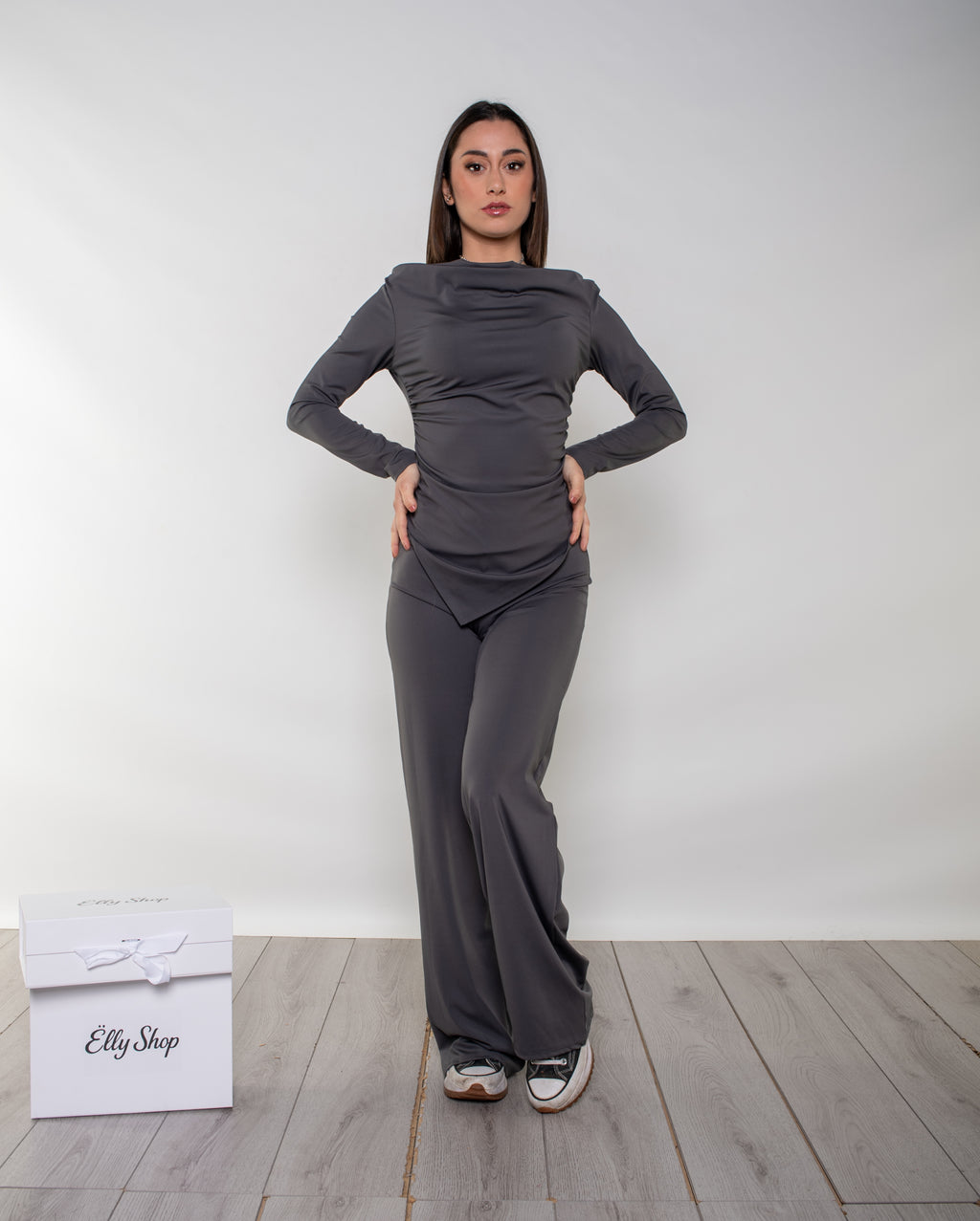 Coordinato Grey Satin