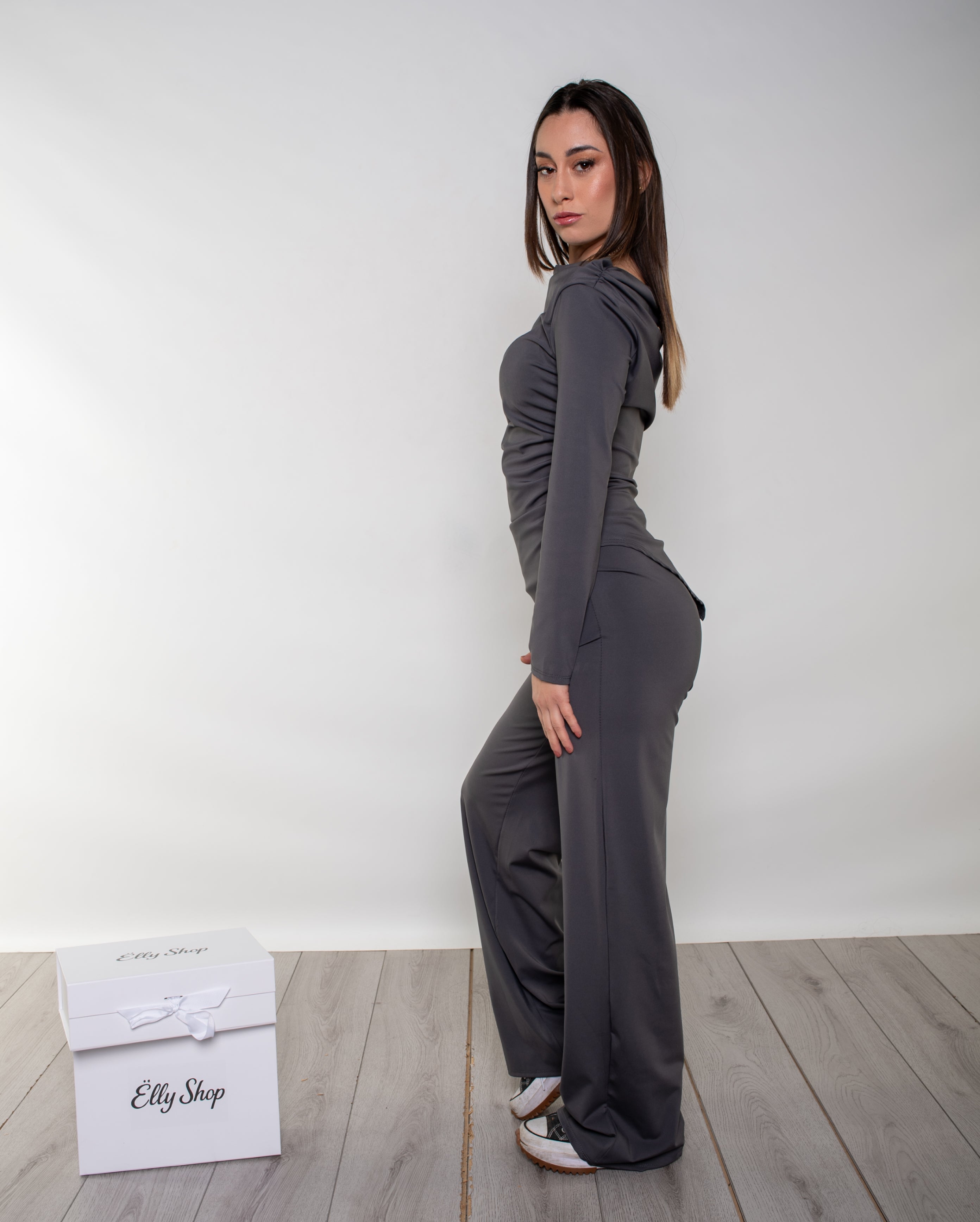 Coordinato Grey Satin