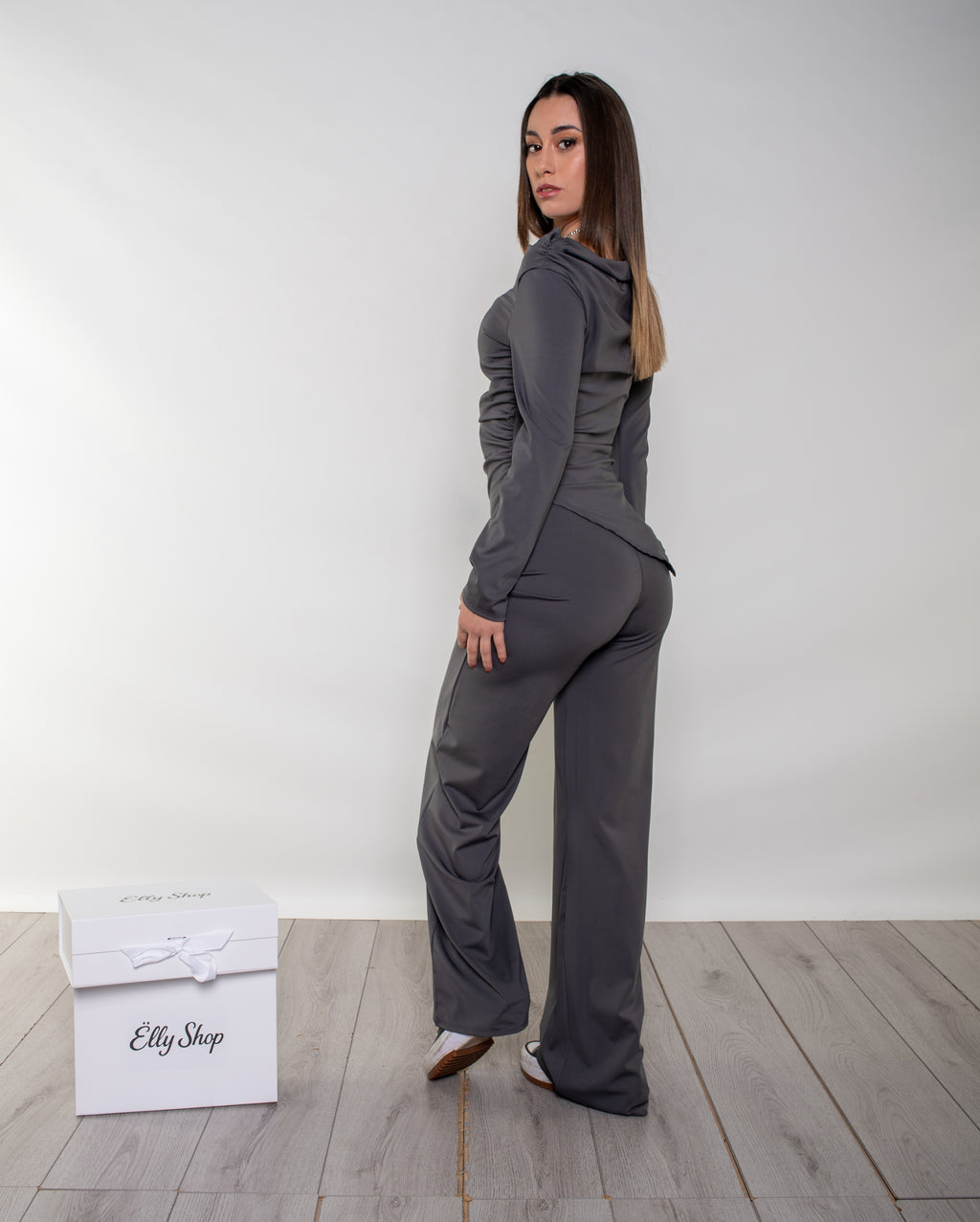 Coordinato Grey Satin