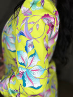 Blazer Floreale Lime