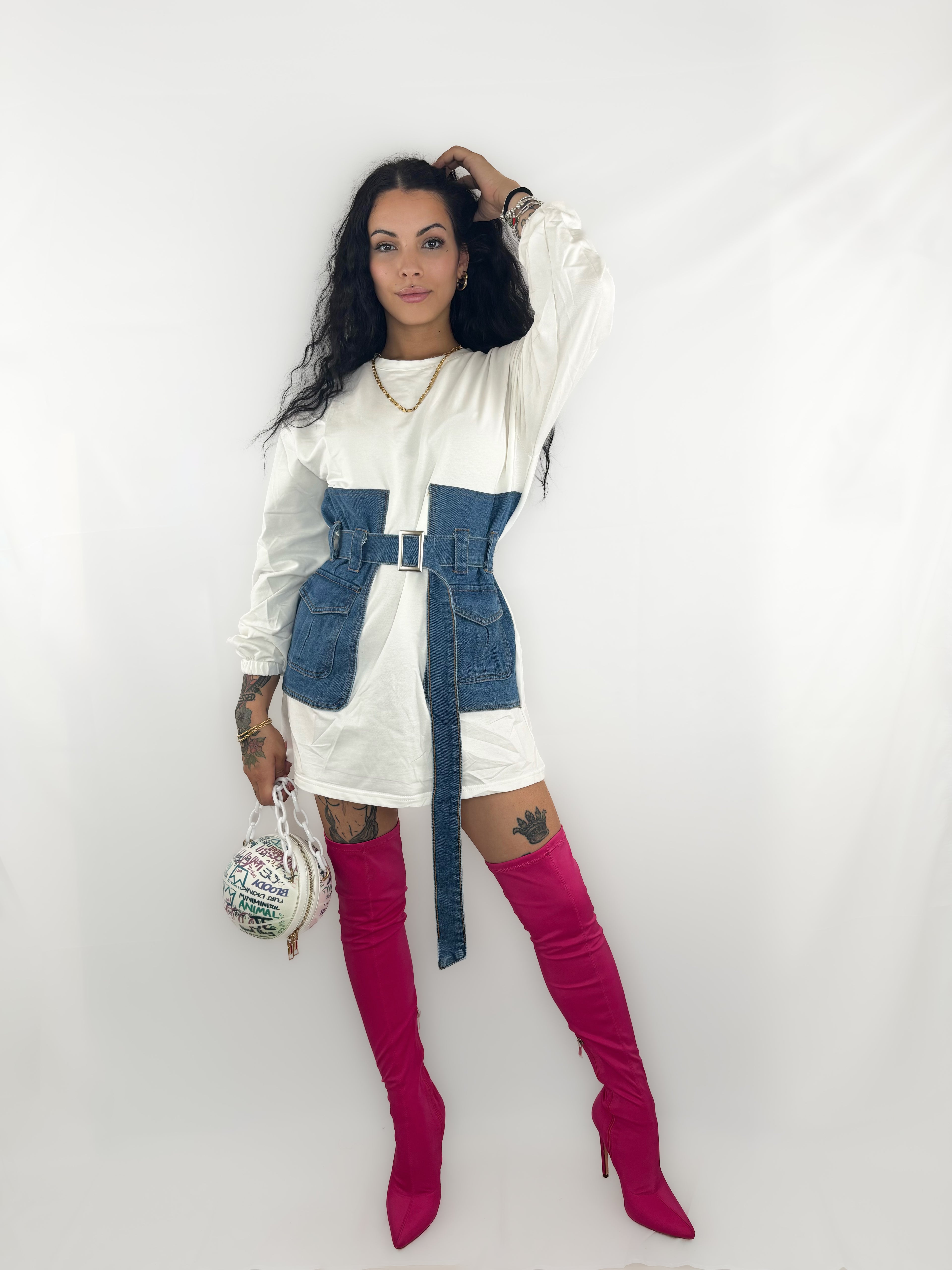 Abito Denim Waist