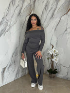 Coordinato Grey Satin