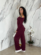 Coordinato Bordeaux Satin
