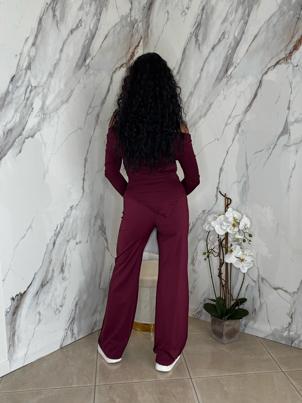 Coordinato Bordeaux Satin