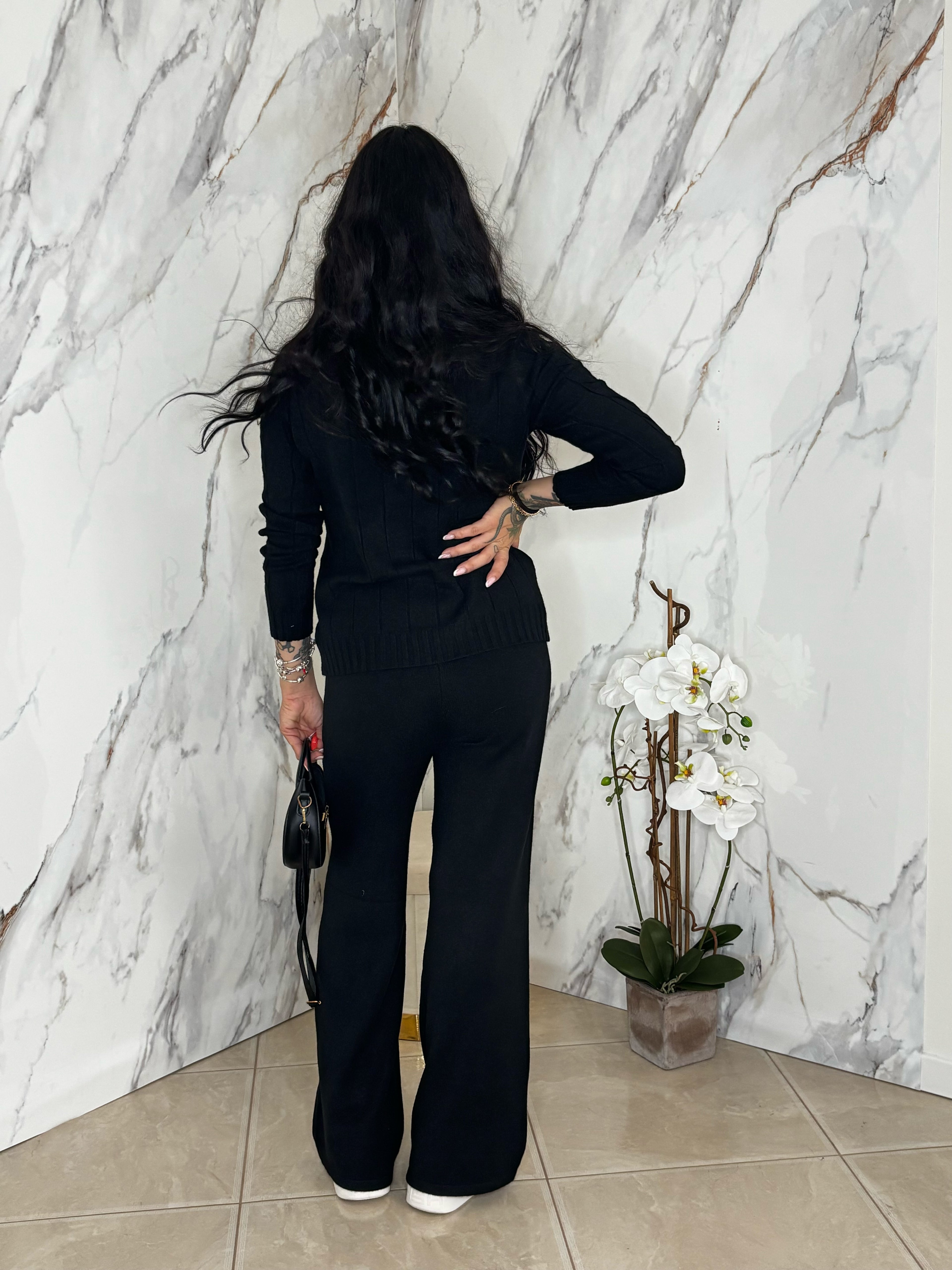 Coordinato Treccia Black