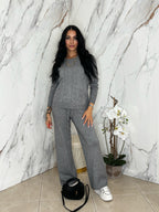 Coordinato Treccia Grigio