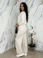 Coordinato Treccia Bianco