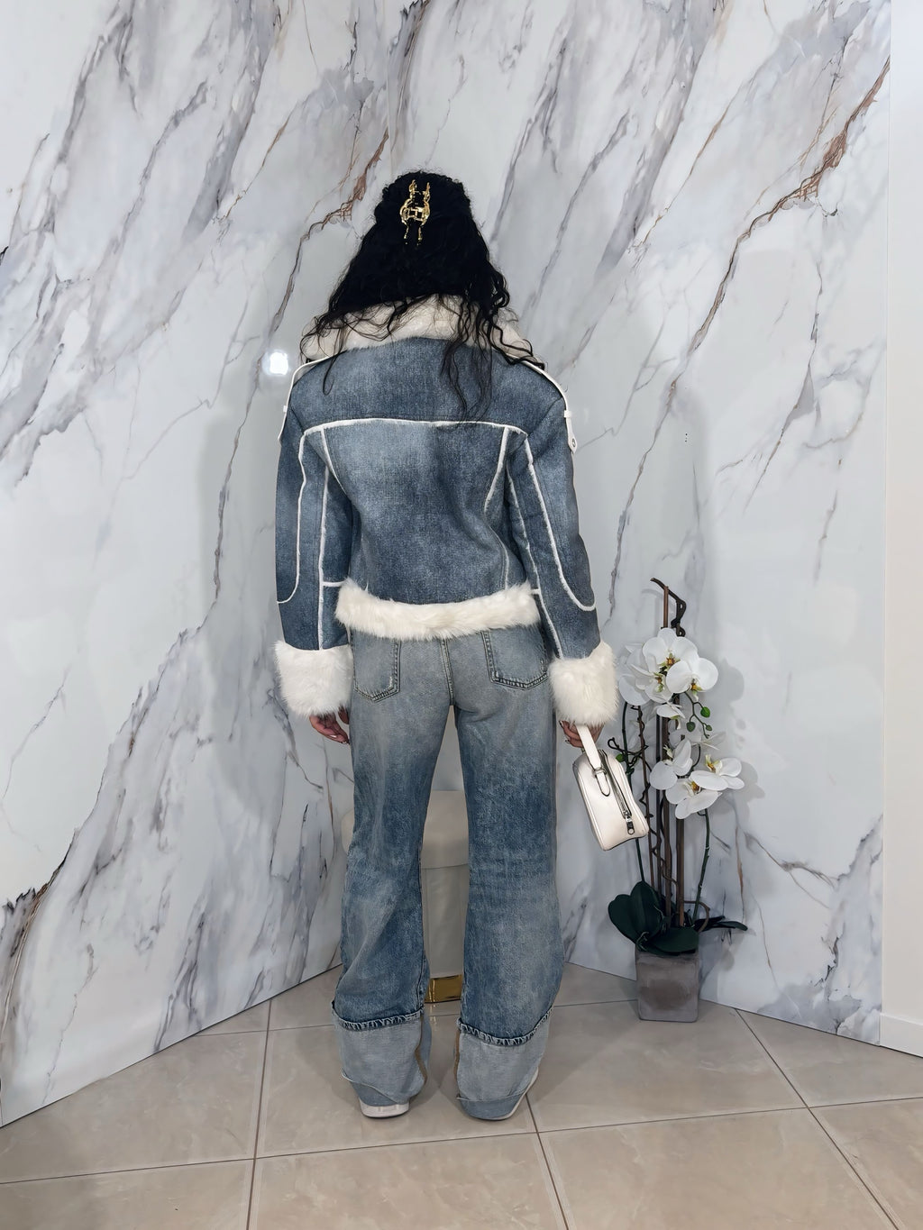 GIUBBOTTO DENIM WRAP