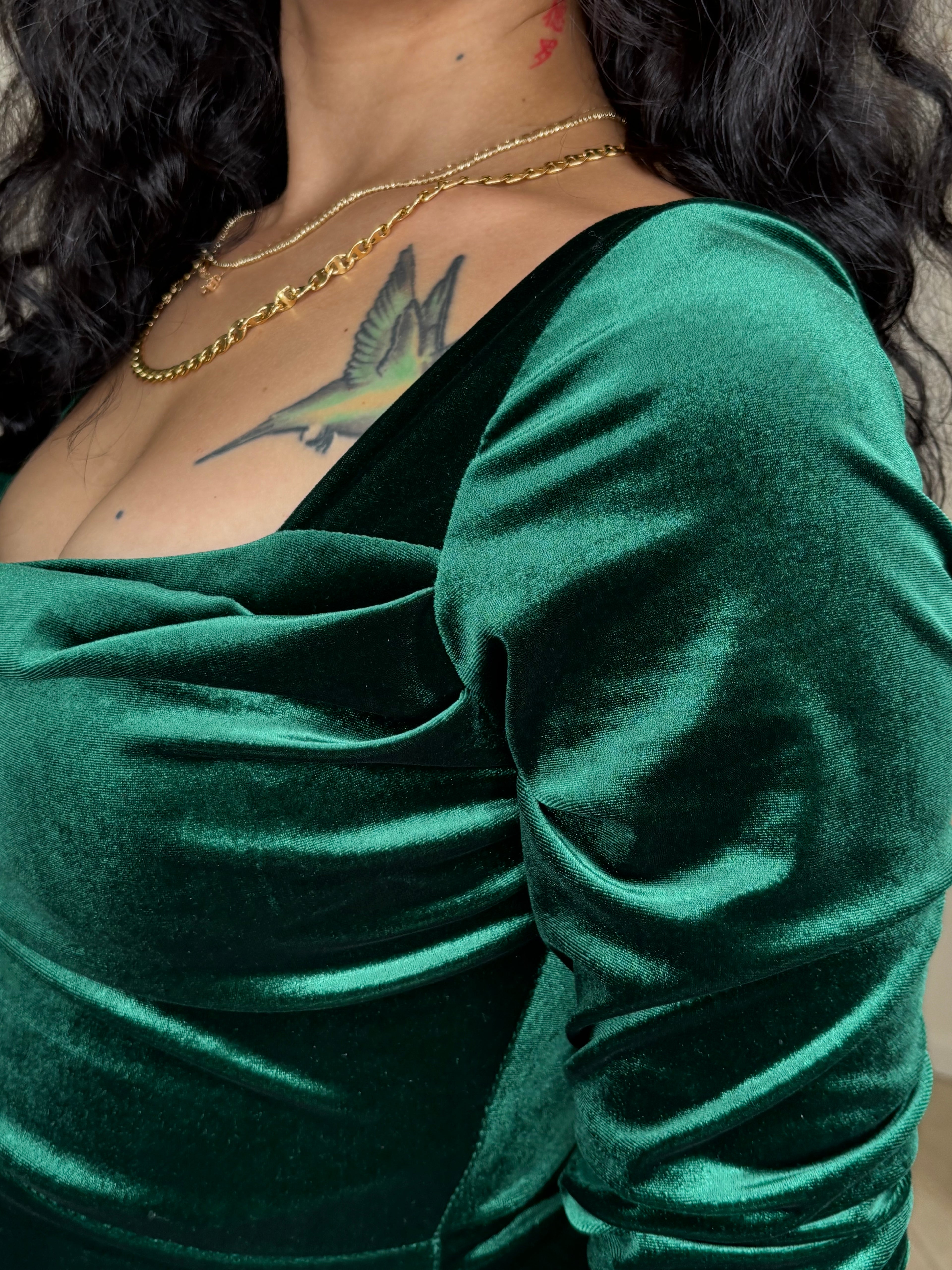 ABITO VELVET SMERALDO