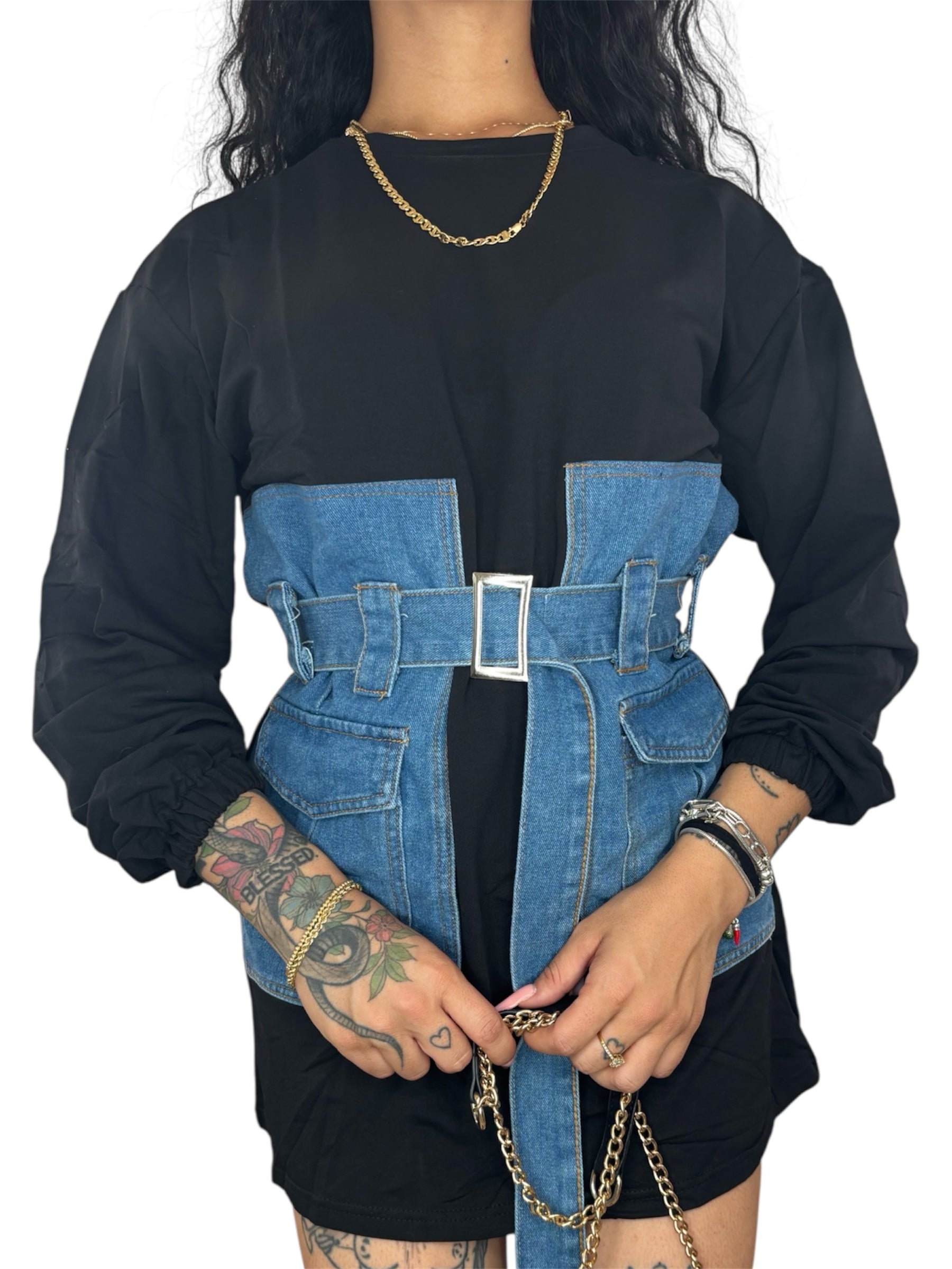 Abito Denim Waist