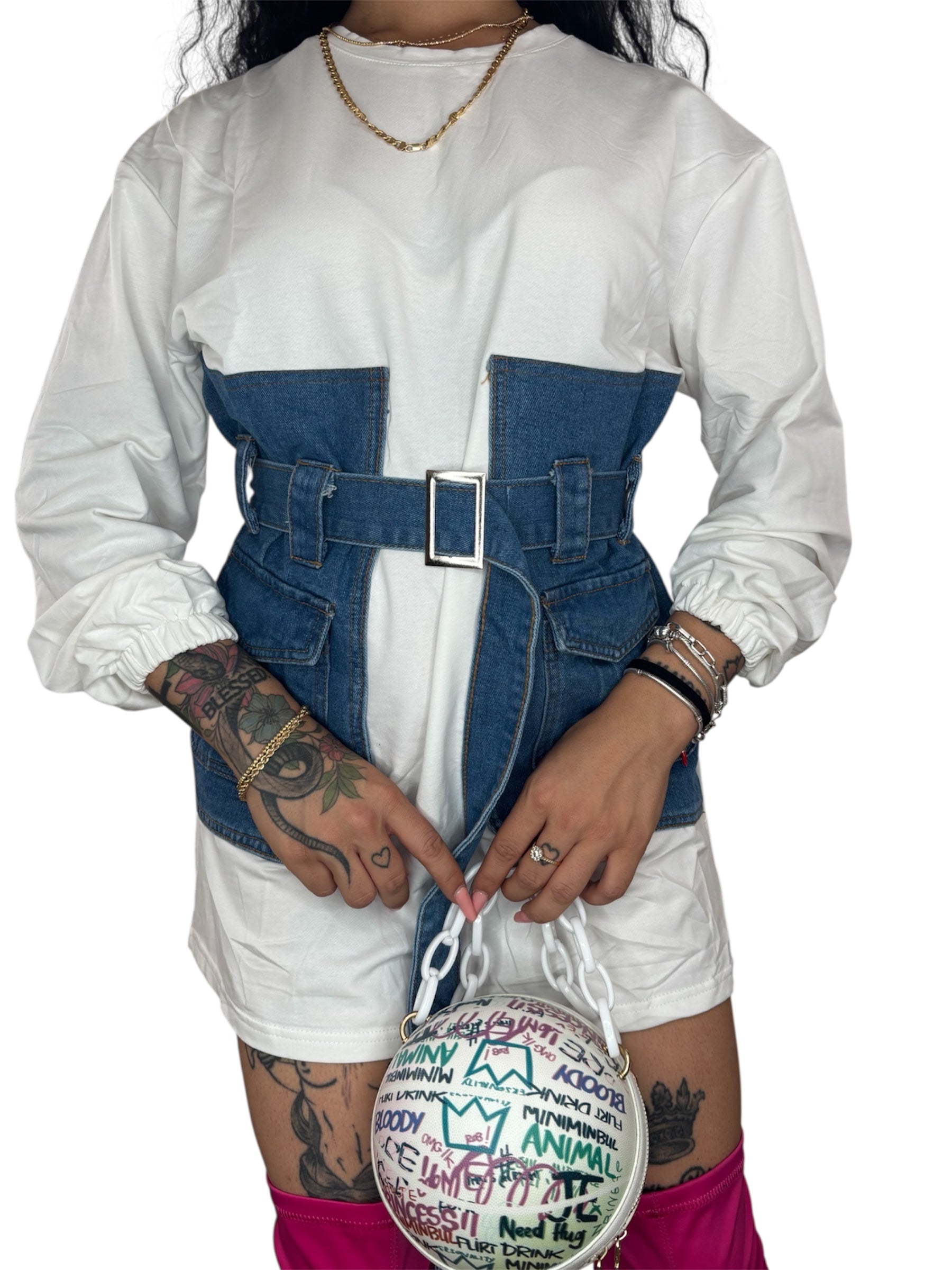 Abito Denim Waist